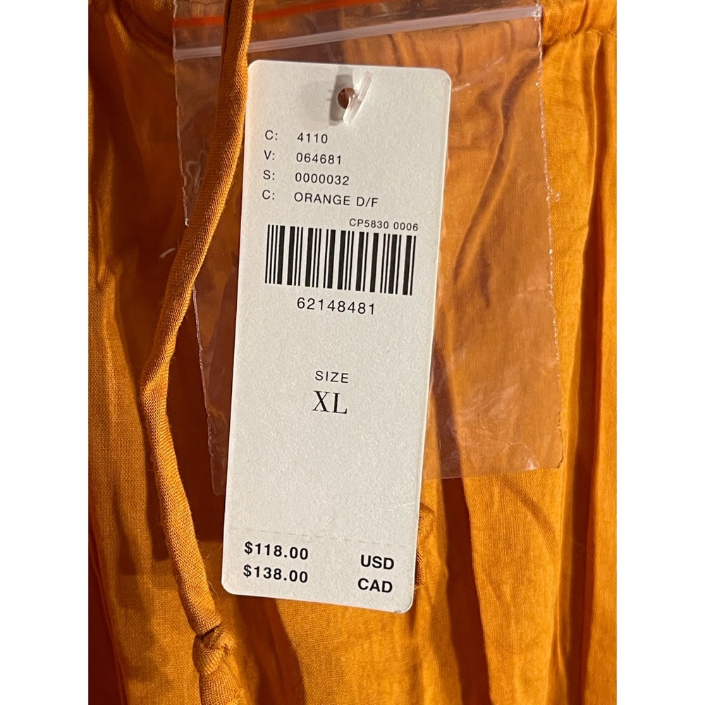 Anthropologie Embroidered Lace Blouse Dark Orange NWT Size XL - Picture 9 of 12